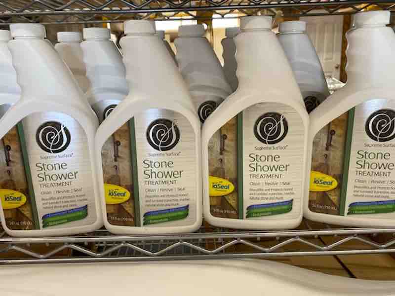 Supreme Surface Stone Shower Treatment, with ioSeal.