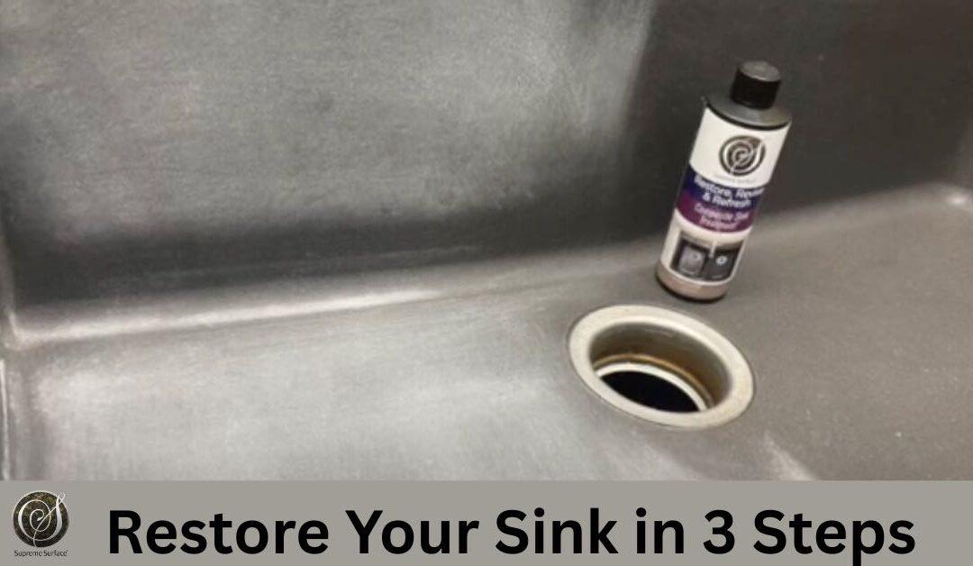 damaged sink surface from abrasive cleaner comparison