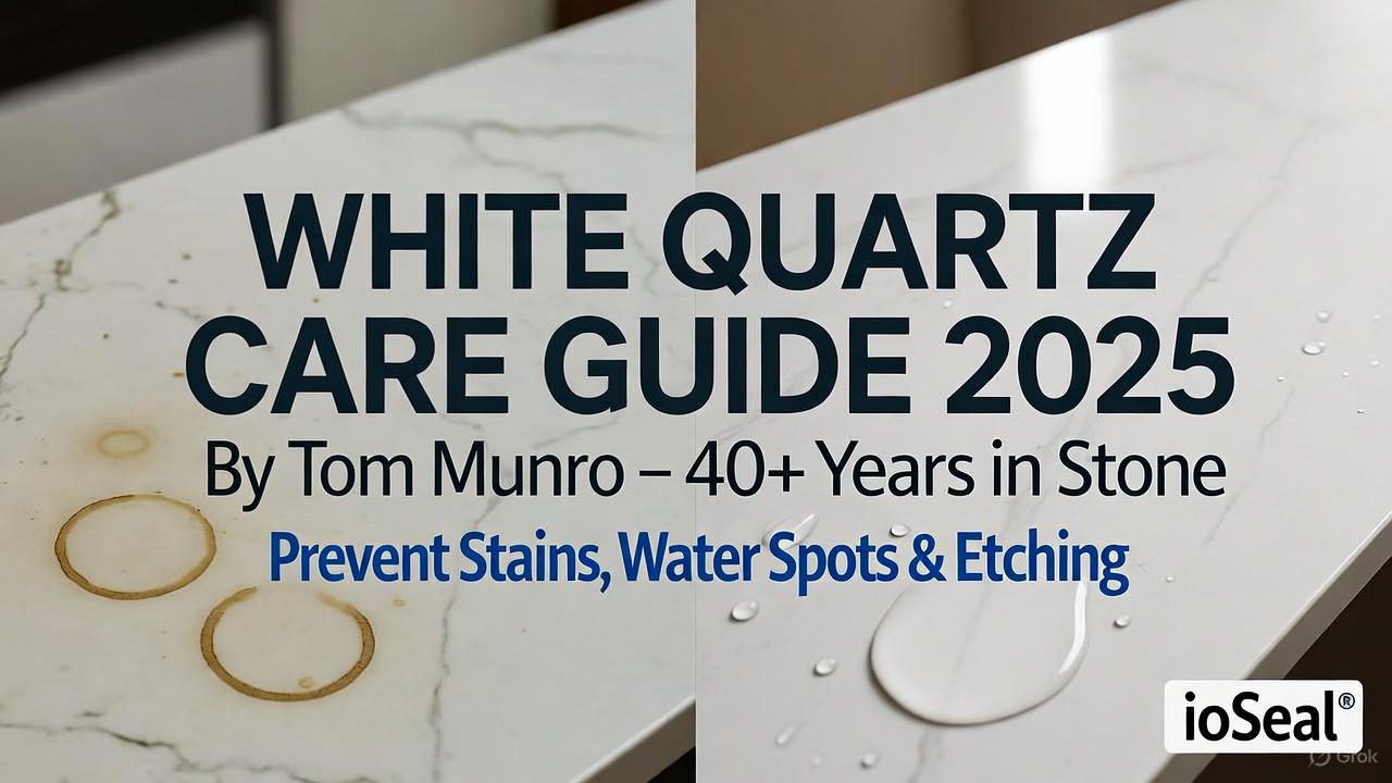 White Quartz Countertop Care Guide 2025 – Expert tips to prevent stains, water spots, and etching