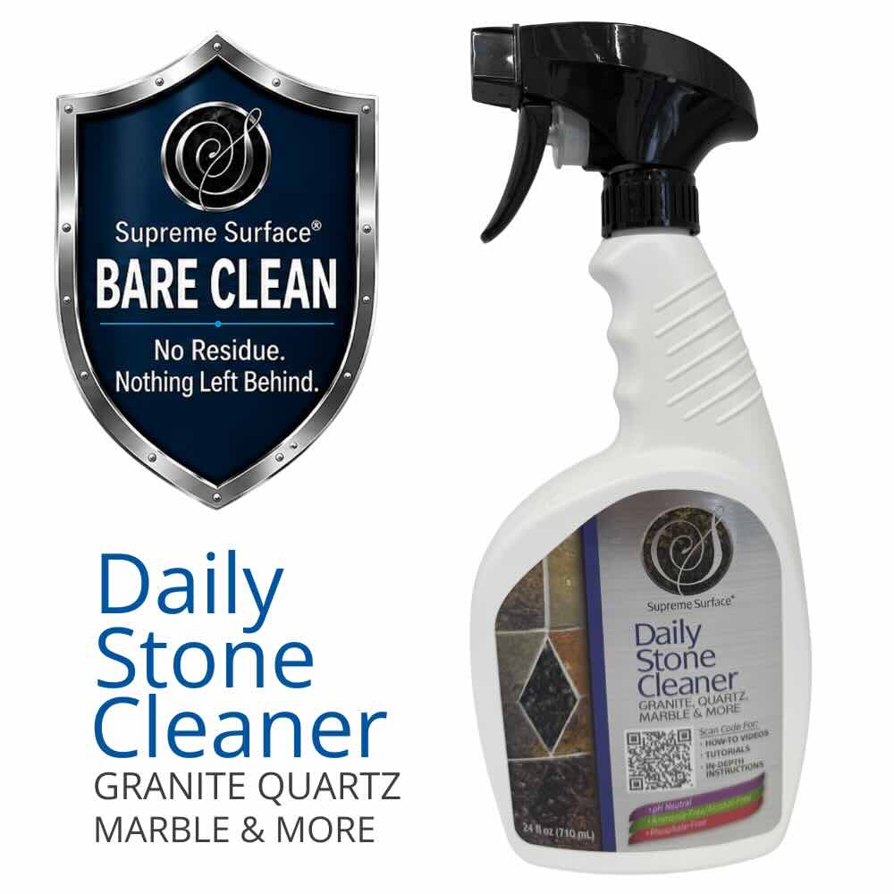 Supreme Surface® BARE CLEAN Daily Stone Cleaner for Granite, Quartz, Marble & More