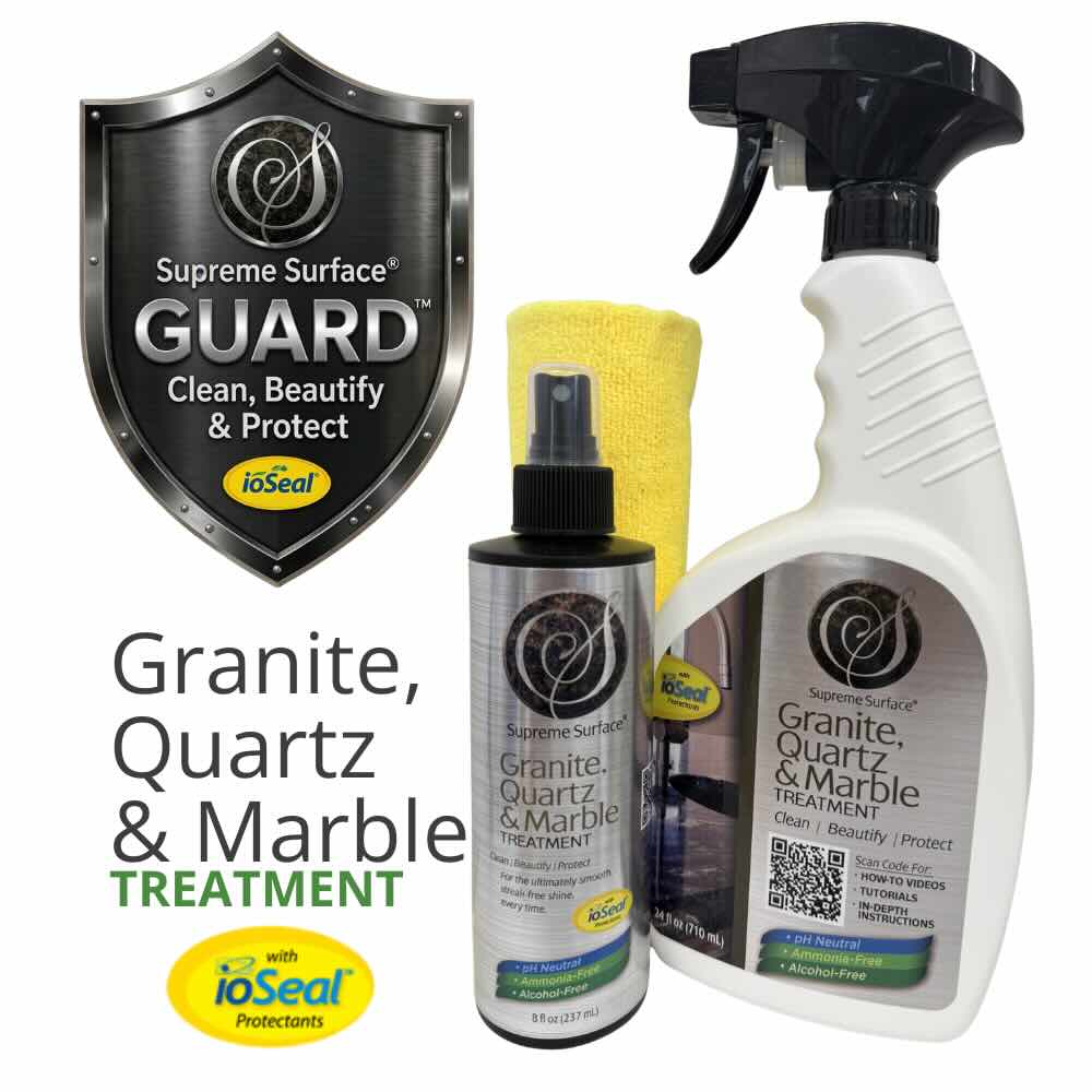 Supreme Surface® GUARD Granite, Quartz & Marble Treatment with ioSeal® Technology